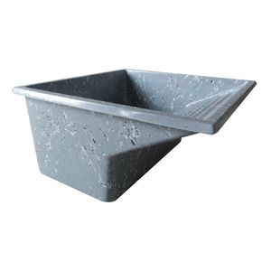 Tanque Alvenaria 55x55 36lt Granitado Cinza Corso