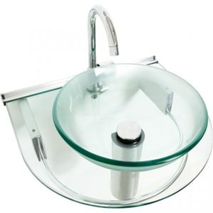 Conj Glass Espelho/Cuba Jade 50x45.5cm Cris Metal