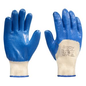 Luva Malha Emborrachada Azul Ventilada Balaska