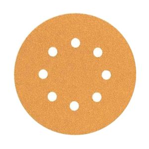 Disco De Lixa Com Velcro 150mm G180 Com 5 Peças Stamaco
