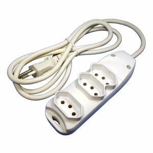 Extensão Elétrica 3 Tomadas 2 Pinos + Fio Terra 3m 10a Key West