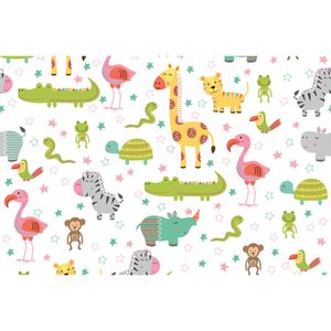Revestimento Adesivo 45cmx2m Baby Zoo Con-Tact