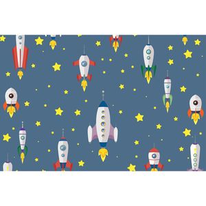 Revestimento Adesivo 45cmx2m Foguete Espacial Con-Tact