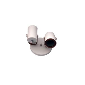 Spot Gu10 Branco/Cobreado Para 2 Lâmpadas Kin Home