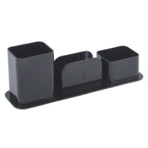 Porta Canetas Triplo Preto Dello