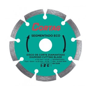 Disco Diamantado Segmentado 110mm Eco Cortag