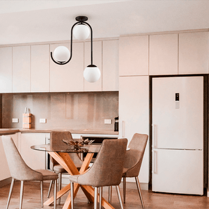 Lustre Pendente Flórida Preto E27 3 Lâmpadas Startec