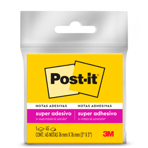 Post-It Amarelo Neon 76mmx76mm 1 Bloco 3m