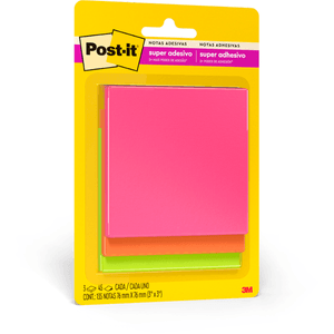 Post-It Cascata 76mmx76mm 3 Blocos 3m