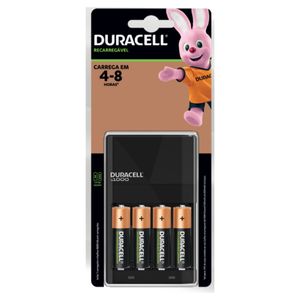 Carregador De Pilha Recarregável Aa E Aaa 4 Pilhas Aa  Duracell