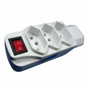 Adaptador Universal 4 Tomadas 2 Pinos + Tomada Liga/Desliga Key West
