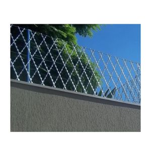 Kit Cerca Rede Laminada Galvalume Para Muro 50cmx5m Alge