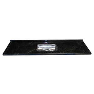 Placa Pia Elegance Polida Preto Sao Gabriel 1.50m Venturini