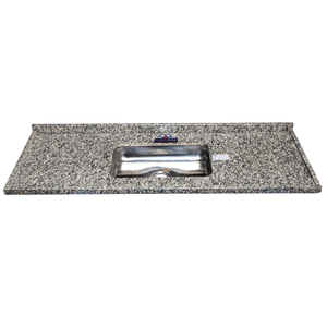 Placa Pia Pop Cuba Funda Cinza Corumba 1.50m Venturini