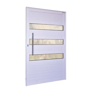 Porta Lambril Com Rolete Navona 210x90 3 Vidros Travessa Esquerdo Esquadrifazio