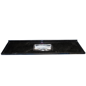 Placa Pia Elegance Cuba Funda Preto Sao Gabriel 2.00m Venturini