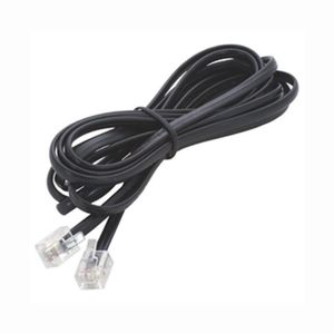 Cordão Liso 6p4c 2m Preto Dual Comp