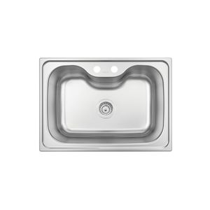 Cuba Morgana 60 Fx Undermount Em Aço Inox Com Acabamento Acetinado Com Válvula 69x49cm Tramontina