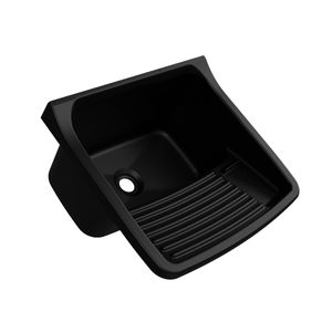 Tanque Plastico Para Lavar Roupa 58x52x32 40l Preto Astra