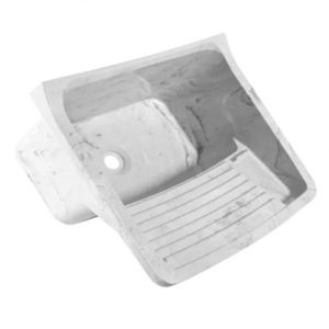 Tanque Plastico 58x52x32 40l Branco Marmorizado Astra