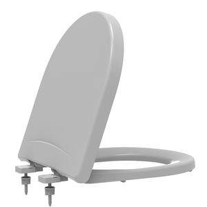 Assento Sanitário Riviera Pp Evolution Soft Close Cinzaa Tupan