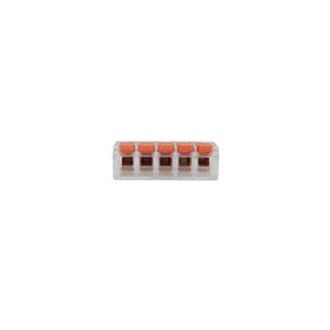 Conector De Emenda 5 Polos 6mm² Com 4 Peças  Dual Comp