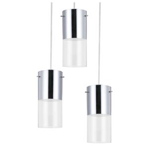Pendente First Redondo 23cm E27 Cromo 3 Lâmpadas Bronzearte