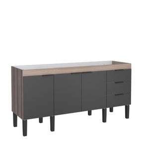 Gabinete Flamingo 1.74m Tamarindo Preto Cozimax