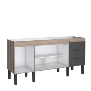 Gabinete Flamingo 1.74m Tamarindo Preto Cozimax