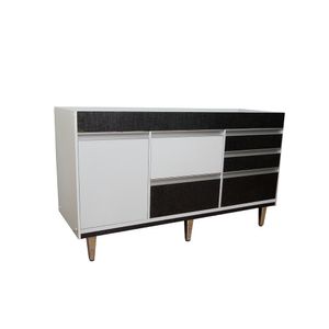 Gabinete Viseu Para Pia 145cm Cromo Corso