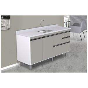 Gabinete Coliseu Madeira Gavetão 144.2cm Gianduia Aj Rorato