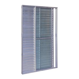 Porta Balcão 3 Folhas Safira Brilhante Veneziana 1 Fixa 210x150 Esquadrifazio