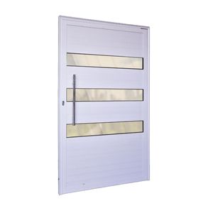 Porta Lambril Com Rolete Navona 210x90 3 Vidros Travessa Direito Esquadrifazio