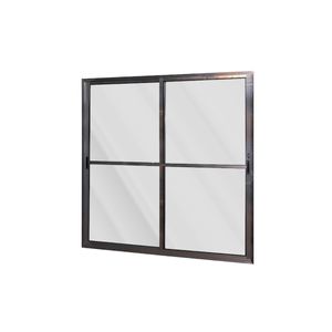 Porta Balcão 2 Folhas Diamante Brilhante Vidro 210x150 Esquadrifazio
