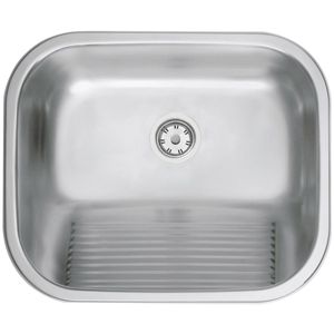 Tanque Encaixe Aco Inox 50x40 Acetinado Com Valvula Tramontina