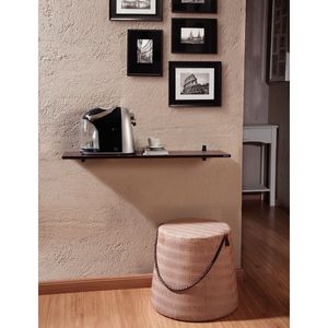 Prateleira De Madeira Suporte Plástico 900x250x15 Tabaco Tramontina