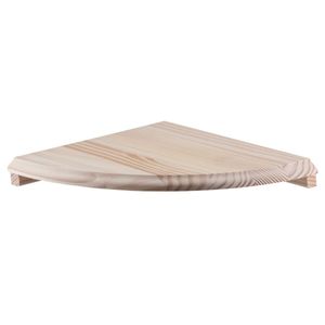 Prateleira De Madeira Canto 400x400x18 Natural Tramontina