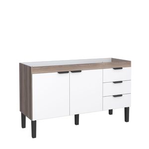 Gabinete Flamingo 1.44m Tamarindo E Branco Cozimax