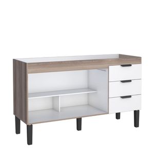 Gabinete Flamingo 1.44m Tamarindo E Branco Cozimax