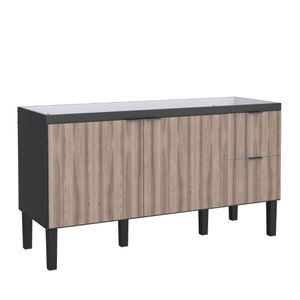 Gabinete Colibri 1.44m Preto/Tamarindo Cozimax