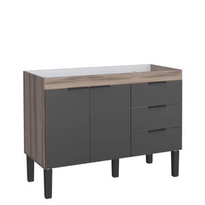 Gabinete Flamingo 1.14m Tamarindo Preto Cozimax