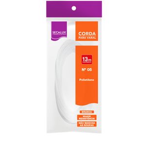Corda Polipropileno Número 5 13 Metros Branco Secalux