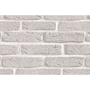 Revestimento Adesivo 45cmx6m Tijolo Branco Con-Tact