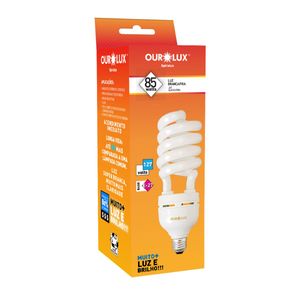 Lâmpada Spiralux 85w E27 127v 6400k Ourolux