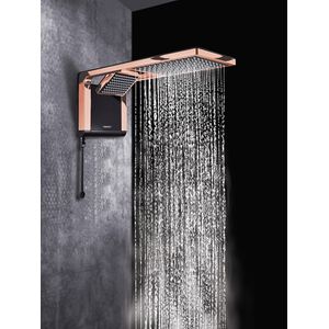 Chuveiro Acqua Duo Rose Gold Black 6800w 220v Lorenzetti