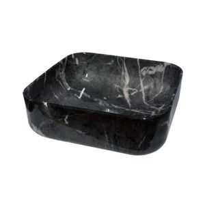 Cuba De Apoio Sottile Quadrada Nero 13x39x39 Japi