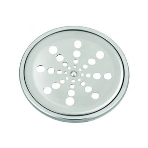 Grelha Redonda Com Caixilio Inox Sem Fechamento 100mm Esteves