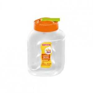 Garrafa Gole Gut Plastico 250ml Transparente Com Tampa Verde Sanremo