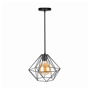 Pendente Evora Preto Para 1 Lâmpada Kin Home
