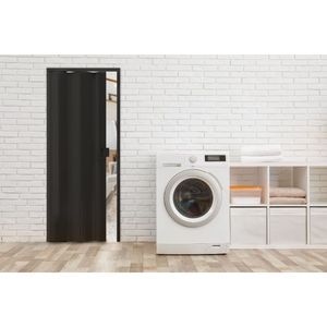 Porta Sanfonada Standard Preta 072x210 Permatti